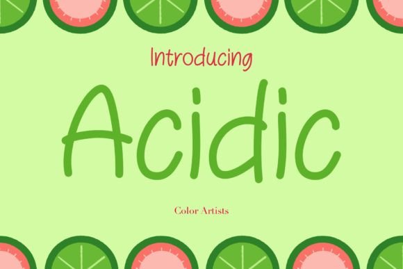 Acidic Font: A Bold Typeface for Crafters