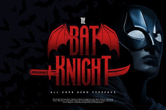 Bat Knight Font: Bold Serif for Crafters