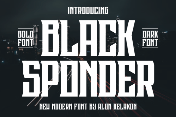Black Sponder Font: Bold Serif for Campaigns