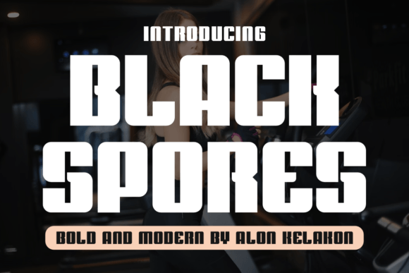Black Spores Font: Bold Type for Makers