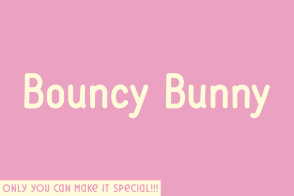 Bouncy Bunny: A Bold Sans Serif Font for Web Design