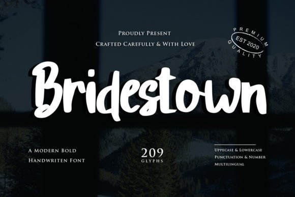 Bridestown Font: Elevate Your Brand Identity