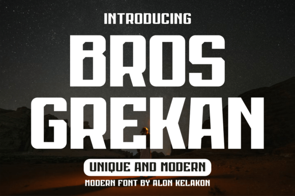 Bros Grekan: A Bold Sans Serif Typeface for Editorial Impact