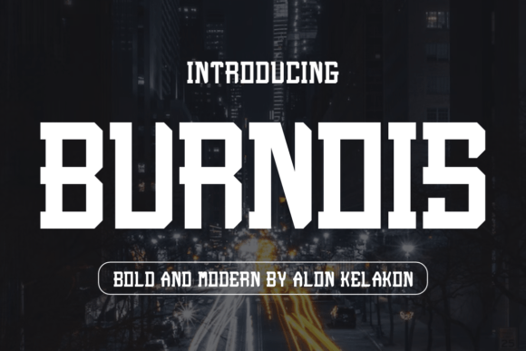 Burnois: A Bold Serif Font for Web Design