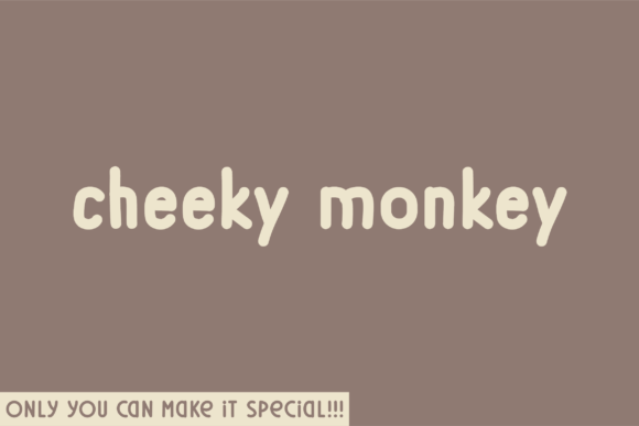 Cheeky Monkey: A Bold Sans Serif Font for Marketers