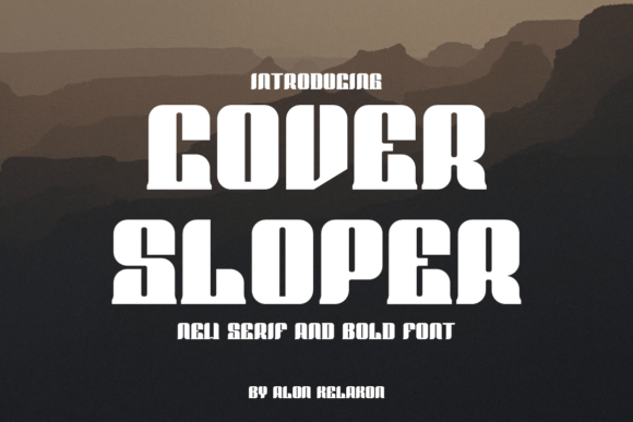Cover Sloper: A Bold Serif Font for Web Design
