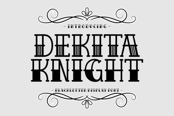 Dekita Knight: A Bold Blackletter Font for Crafters