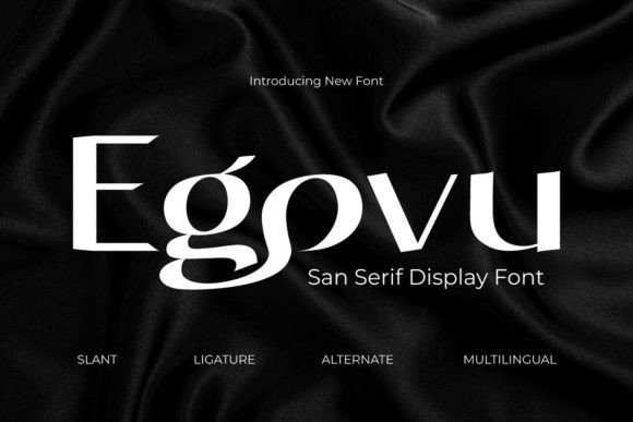 Egovu: A Bold Sans Serif Typeface for Modern Brands