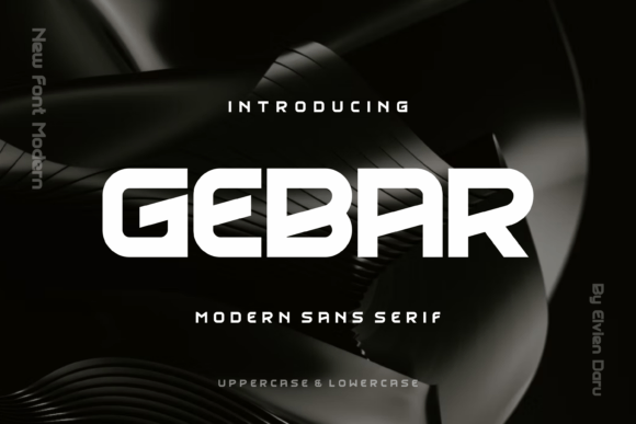 Gebar Font: Bold Sans Serif for Crafters