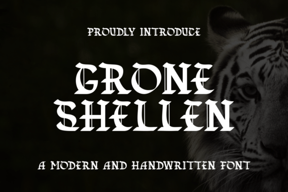 Grone Shellen: A Bold Blackletter Typeface for Web Design