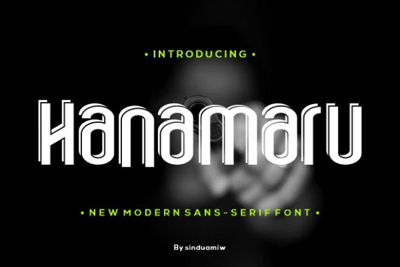 Hanamaru: A Bold Sans Serif Typeface for Modern Editorial Design