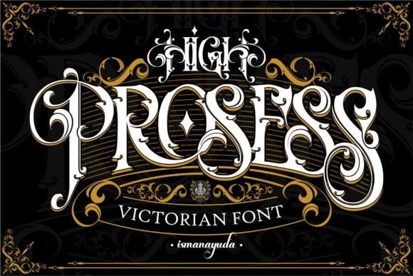 High Prosess Font for Bold Brand Identity