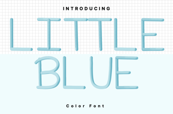 Little Blue: A Color Font for Bold Campaigns