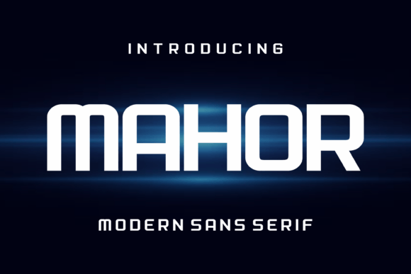 Mahor Typeface: Bold Sans Serif for Modern Branding