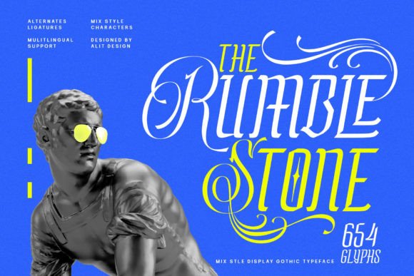 Rumble Stone: A Bold Typeface for Brand Identity