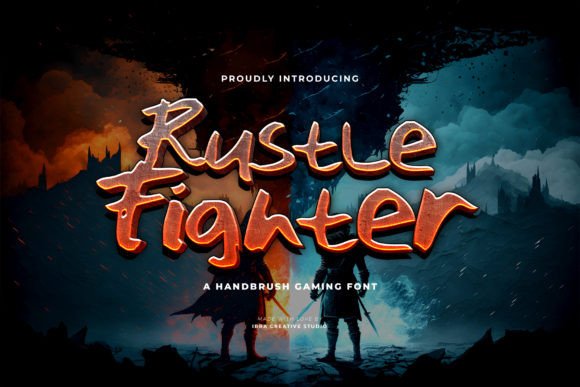 Rustle Fighter Typeface for Bold Editorial Design