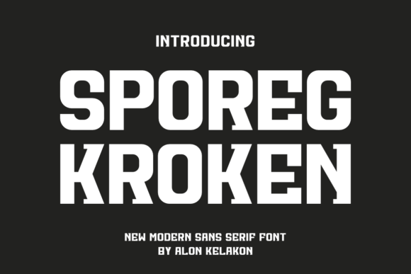 Sporeg Kroken: A Bold Sans Serif Font for Web Design