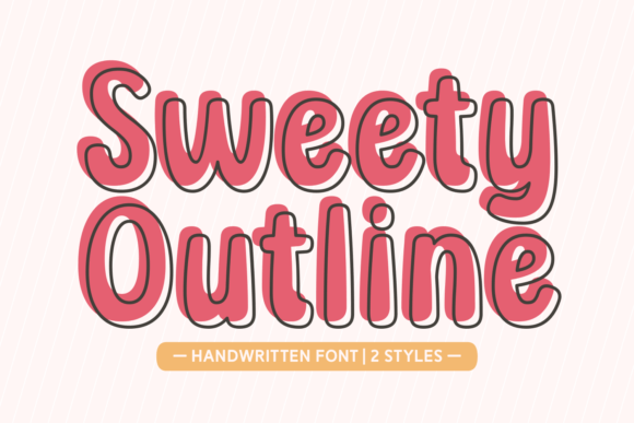 Sweety Outline Font for Makers