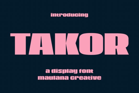 Takor Font: A Bold Sans Serif for Branding
