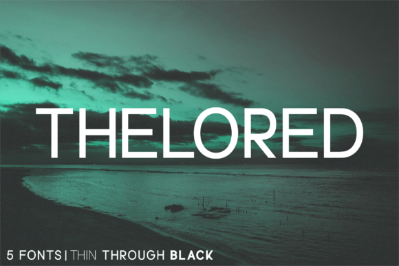 Thelored: A Modern Sans Serif Typeface for Editorial Design