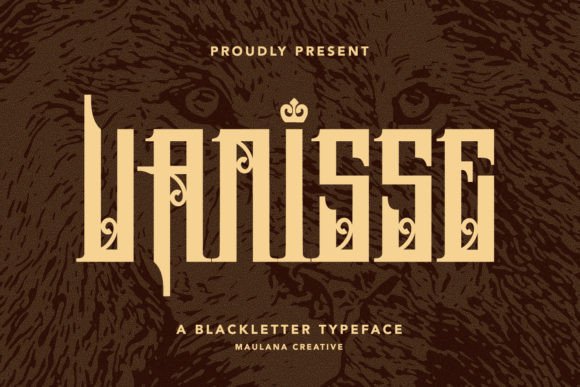 Vanisse Font: Bold Blackletter for Web Design
